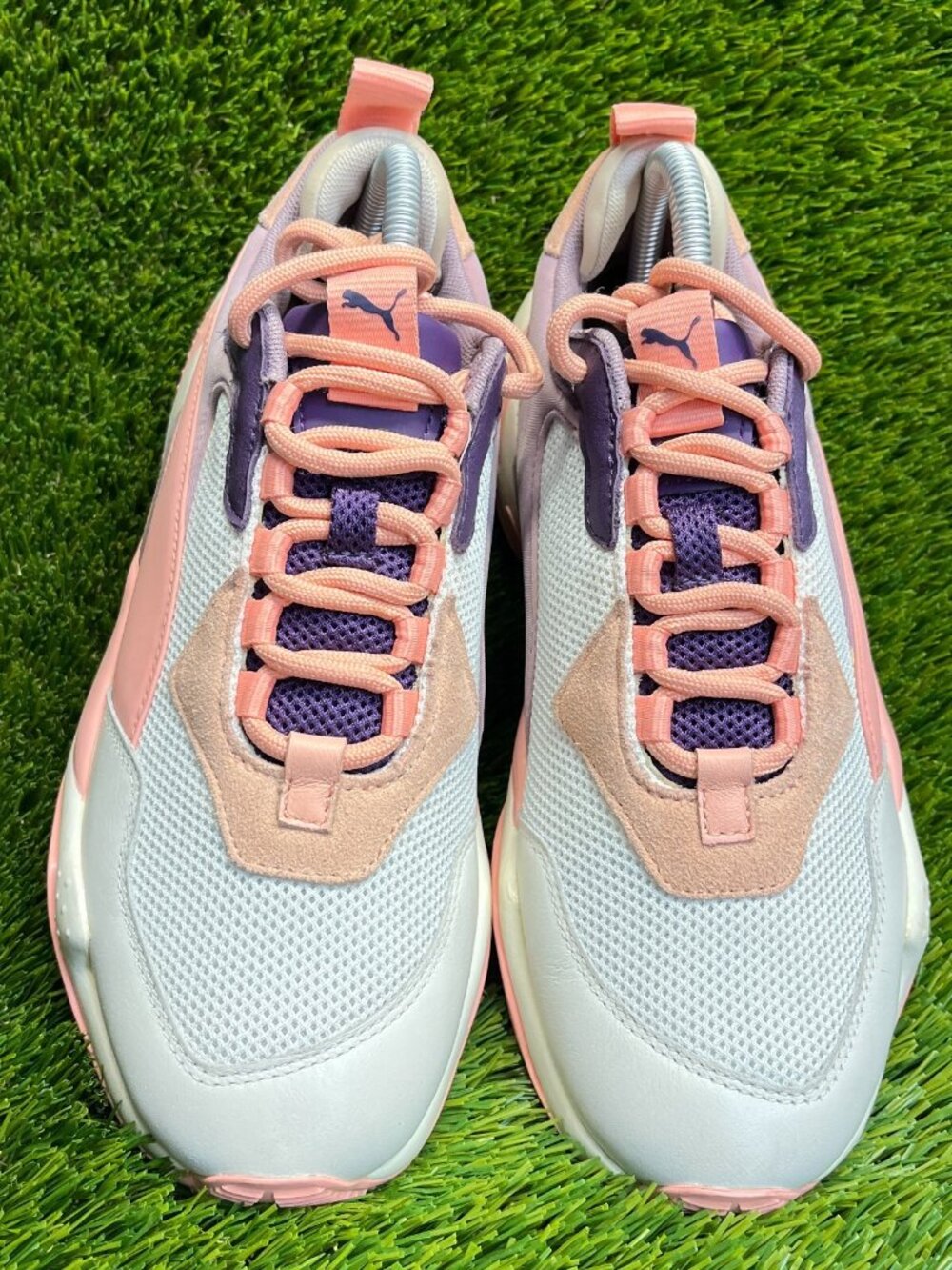 Puma Thunder Fashion 1 Womens Size 9 Peach Gray Athletic Running Shoes Sneakers - Picture 5 of 10